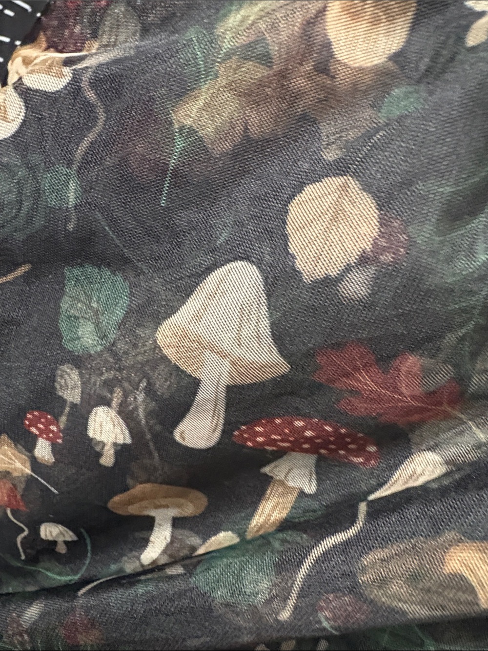 3X ROMWE Sheer Skirt with Mushroom Print - Picture 7 of 7